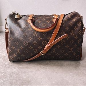 Louis Vuitton Monogram Speedy 35 Bandouliere